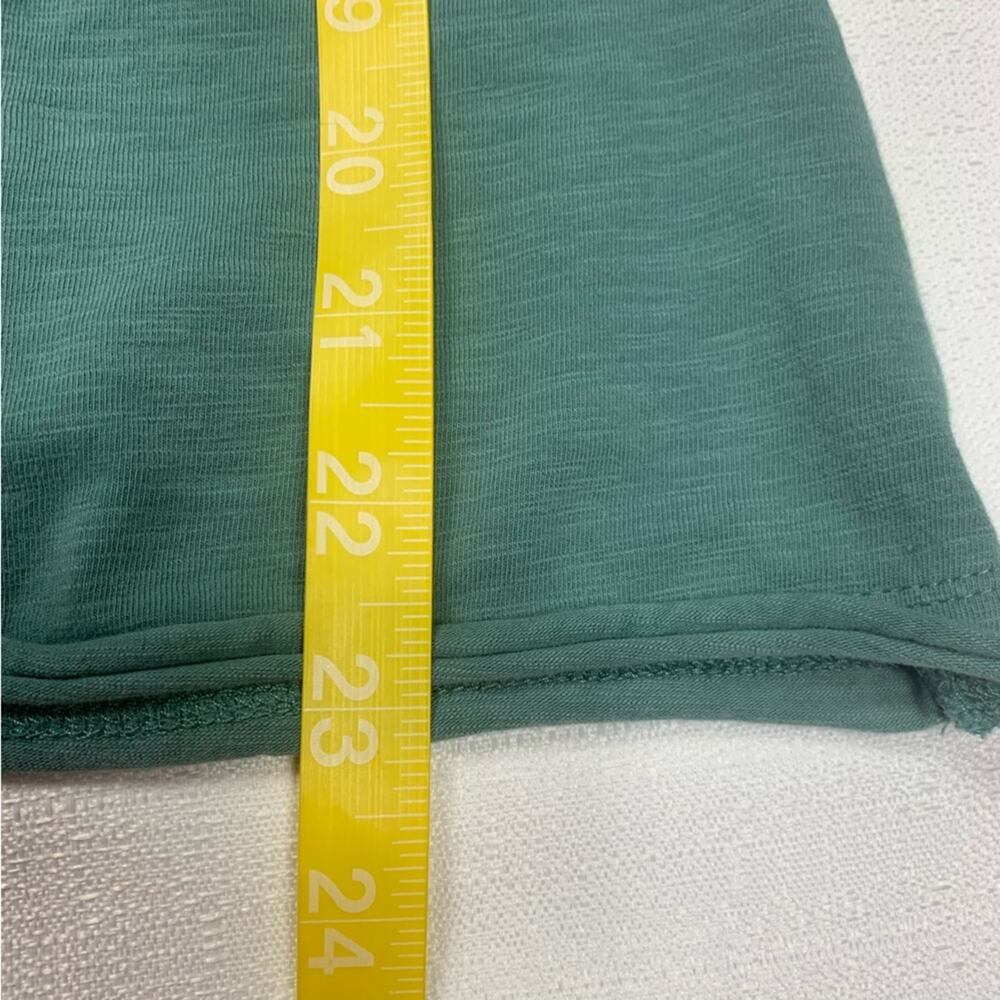 Boden womens size 6 small green ruffle front 3/4 sleeve shirt causal cute - Picture 5 of 11